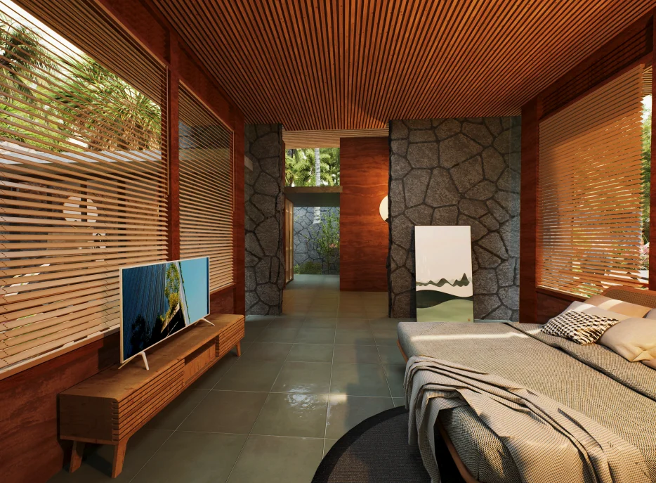 Ayana cottage — bedroom view 1