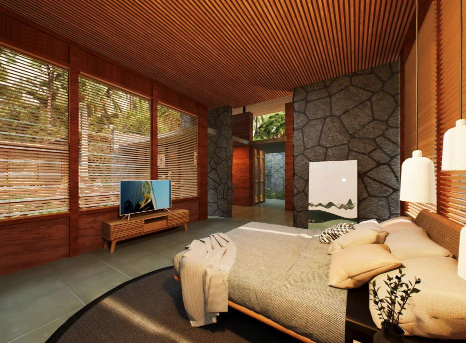 Ayana cottage — bedroom view 2