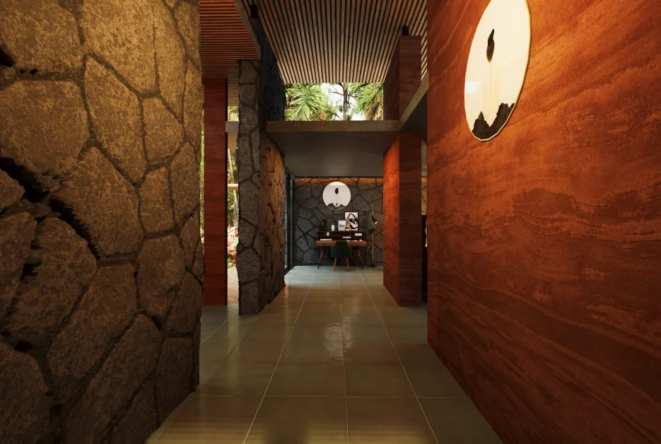 Ayana cottage — living & study view 1