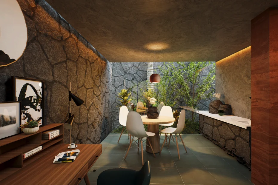Ayana cottage — living & study view 2