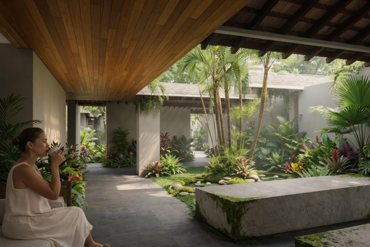 Ayana wellness reception lobby